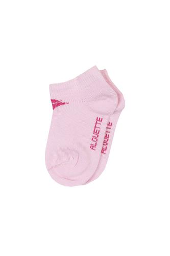 Alouette βρεφικές κάλτσες με λογότυπο στην πλέξη κοντές (6-24 μηνών) - 00100865B Ροζ 6M